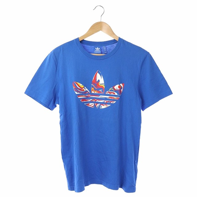 中古 アディダスオリジナルス Adidas Originals Tシャツ カットソー 半袖 プリント イラスト クルーネック L 青の通販はau Pay マーケット ブランド古着のベクトル