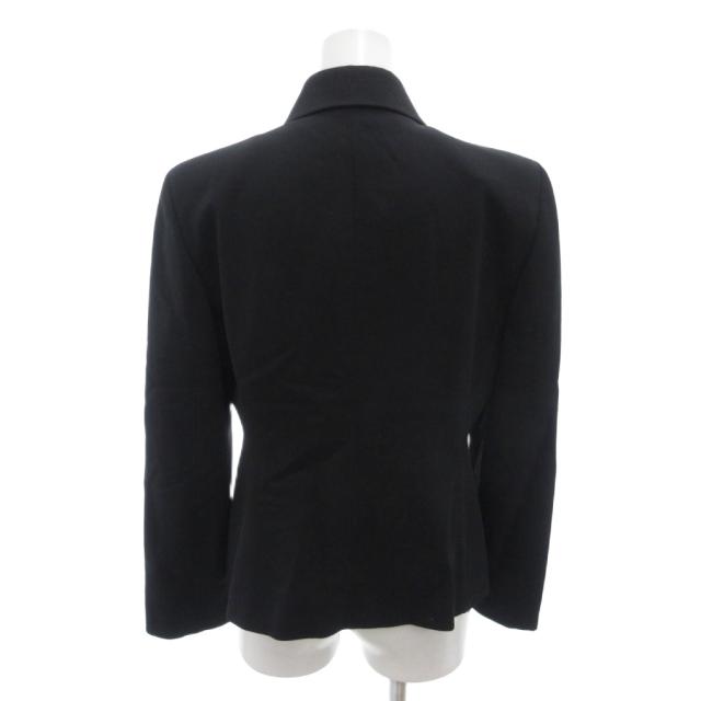 【中古】エンポリオアルマーニ EMPORIO ARMANI 美品 セットアップ ジャケット パンツ ウール 40 黒 ブラック_2