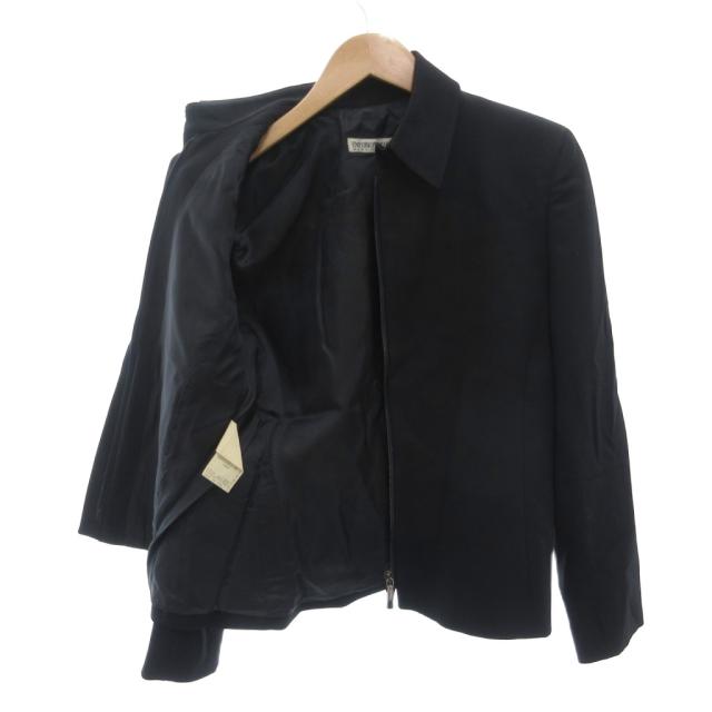 【中古】エンポリオアルマーニ EMPORIO ARMANI 美品 セットアップ ジャケット パンツ ウール 40 黒 ブラック_3