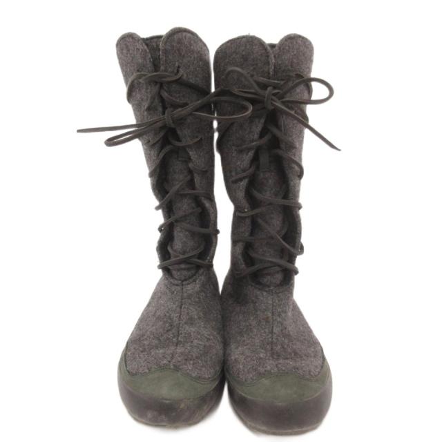 【中古】パタゴニア Patagonia ロングブーツ US7 38 フェルト レースアップ グレー /JS ■GY06 レディース_1