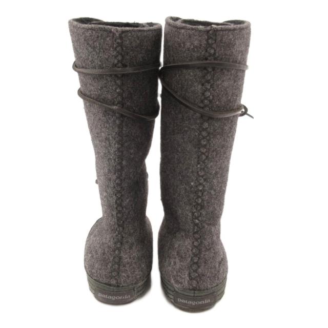 【中古】パタゴニア Patagonia ロングブーツ US7 38 フェルト レースアップ グレー /JS ■GY06 レディース_3