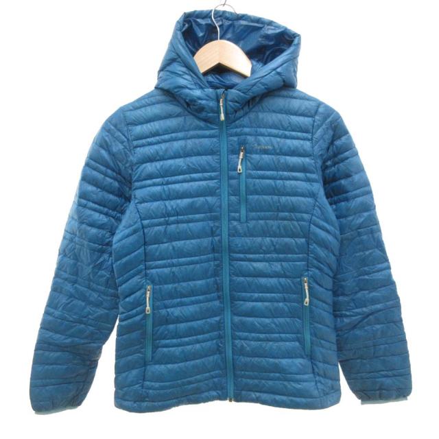 【中古】パタゴニア Patagonia ダウンジャケット ブルゾン XS フード 青 ブルー /JS ■GY06 レディース