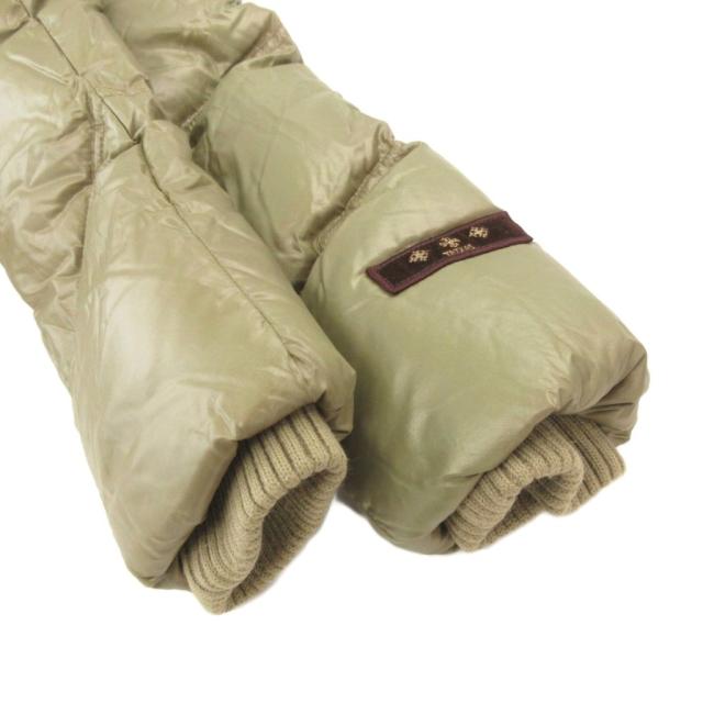 【中古】タトラス TATRAS ロング ダウンコート ナイロン ラクーンファー フード付き 2 カーキ系 /UO ■GY06_4