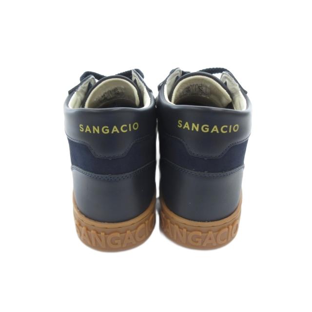 【中古】サンガッチョ Sangacio にゅ〜ず スニーカー シューズ 27cm SG MID ネイビー /UO メンズ
