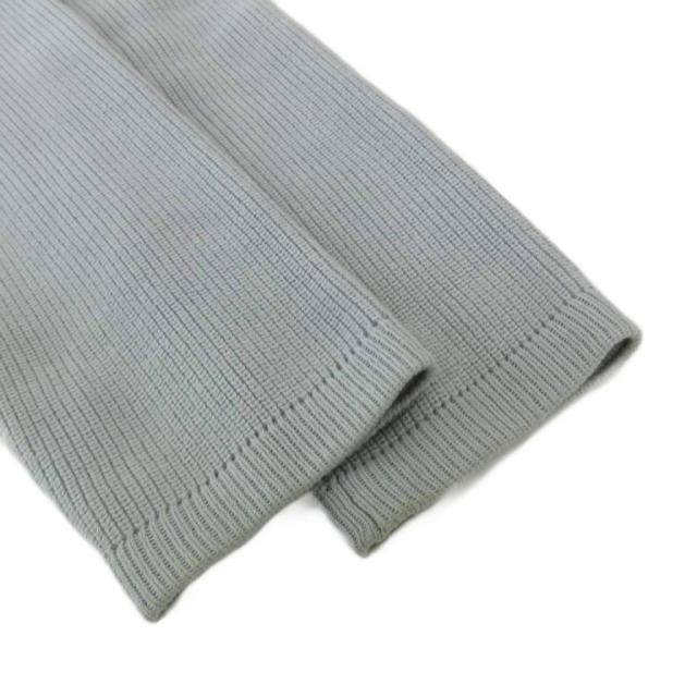 【中古】ストーンアイランド STONE ISLAND コットンニット セーター リブ編み クルーネック M 水色 ライトブルー_2