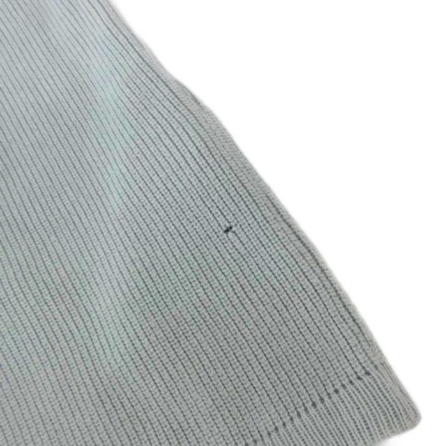 【中古】ストーンアイランド STONE ISLAND コットンニット セーター リブ編み クルーネック M 水色 ライトブルー_6