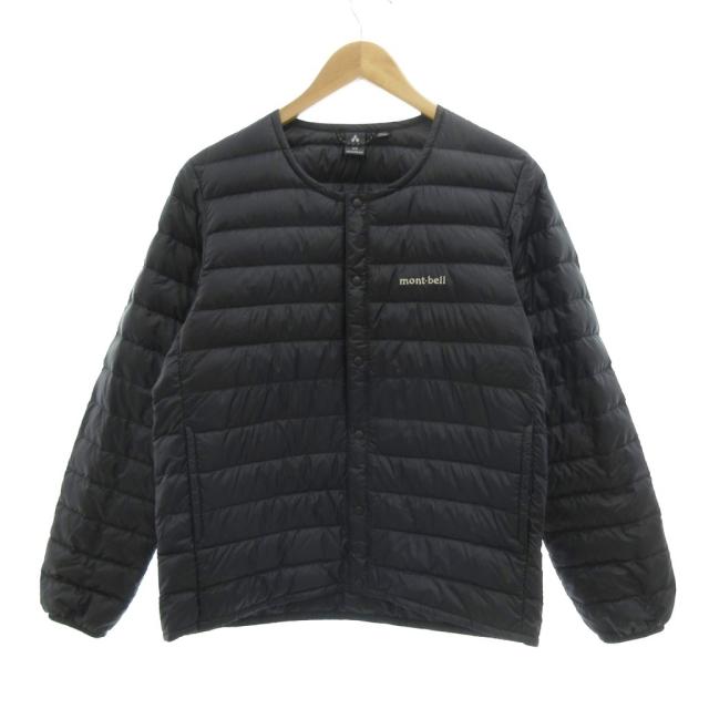 【中古】モンベル Montbell スペリオダウン ラウンドネックジャケット ナイロン XS 黒 ブラック 1101503 /UO メンズ