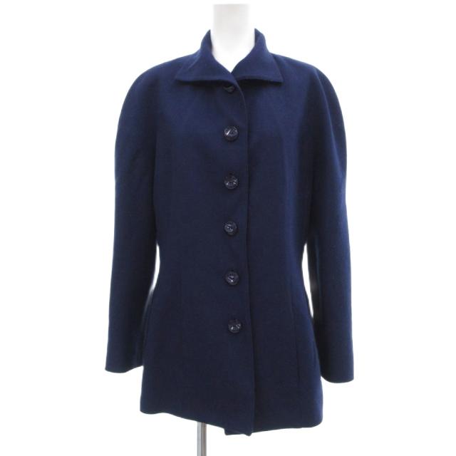【中古】ヴァレンティノ ガラヴァーニ VALENTINO GARAVANI Boutique ウール ジャケット バルカラー 10 紺 ネイビー