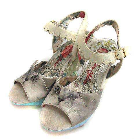 中古 イレギュラーチョイス Irregular Choice サンダル ハイヒール 猫 フリンジ ストラップ 24cm 白 ホワイト Yo28の通販はau Pay マーケット ブランド古着のベクトル