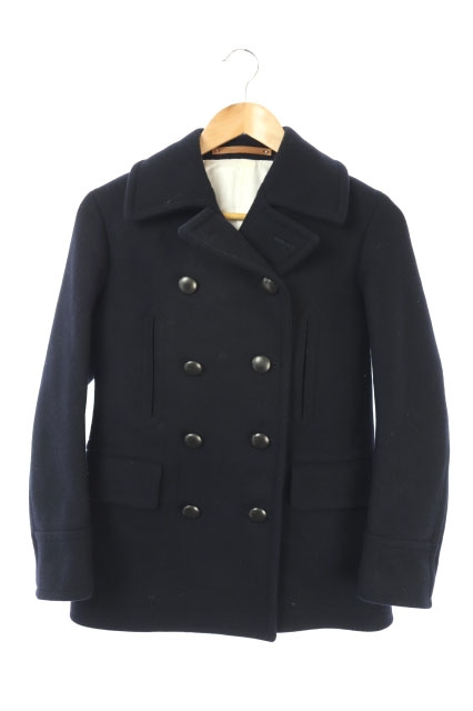 中古 サイ ベーシック Scye Basics Pコート ピーコート メルトン ダブル 36 紺 Ha Os レディースの通販はau Pay マーケット ブランド古着のベクトル