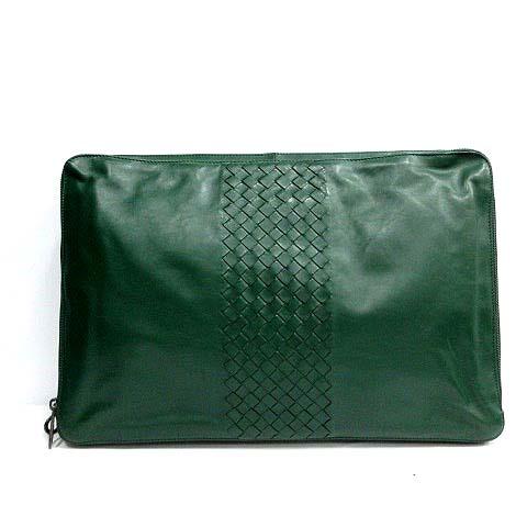中古 ボッテガヴェネタ Bottega Veneta クラッチバッグ イントレチャート レザー 緑 Cy17 レディースの通販はau Pay マーケット ブランド古着のベクトル