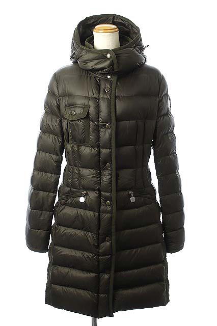 中古 モンクレール Moncler エルミンヌ Hermine コート ダウン ロング ジップアップ フード 2 カーキ Rm Os レディースの通販はau Pay マーケット ブランド古着のベクトル