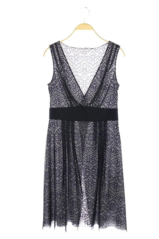 中古 ヴィヴィアンタム Vivienne Tam ワンピース ロング 総柄 チュール ノースリーブ 1 黒 Hk Os レディースの通販はau Pay マーケット ブランド古着のベクトル