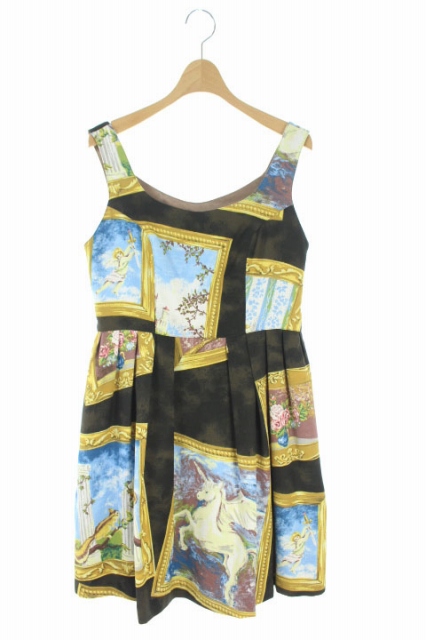 中古 ミルク Milk Musee Dress ワンピース ミニ ノースリーブ 総柄 黒 My Os レディースの通販はau Pay マーケット ブランド古着のベクトル