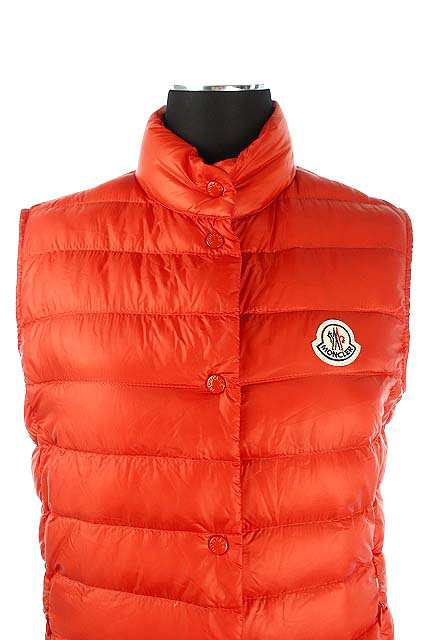 中古 モンクレール Moncler Liane ベスト ダウン スナップボタン 0 赤 オレンジ Rm Os レディースの通販はau Pay マーケット ブランド古着のベクトル