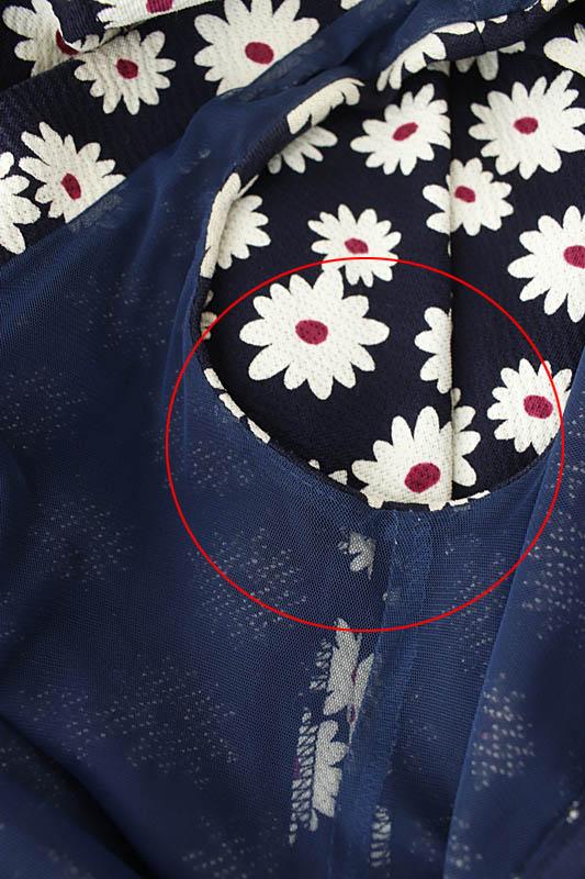 中古 スナイデル Snidel ワンピース ミニ ノースリーブ 花柄 0 黒 白 Ao Os レディースの通販はau Pay マーケット ブランド古着のベクトル