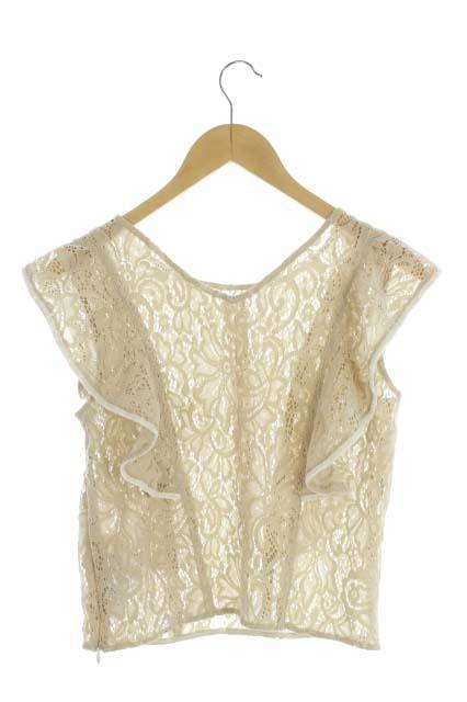 中古 リリーブラウン Lily Brown 18ss ブラウス 総レース フリル F ベージュ Kn Os レディースの通販はau Pay マーケット ブランド古着のベクトル