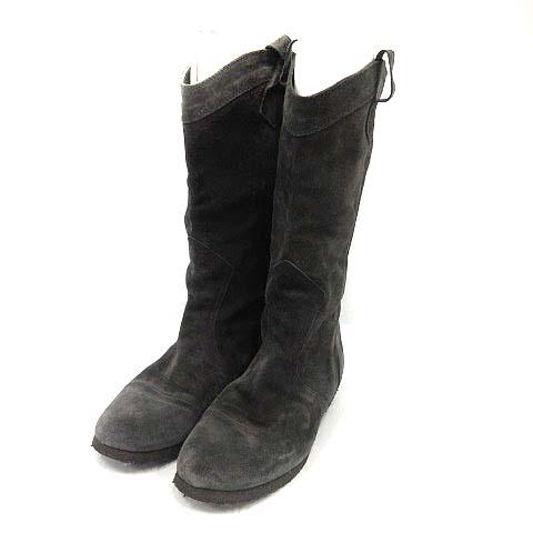 中古 バーニーズニューヨーク Barneys New York ブーツ ミドル フラット スエード グレー Yo3 レディースの通販はau Pay マーケット ブランド古着のベクトル