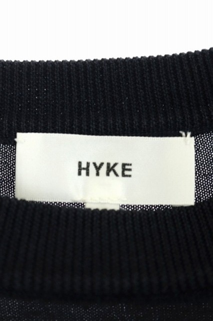 中古 ハイク Hyke ワンピース ニット 半袖 膝丈 1 黒 Ao Os レディースの通販はau Pay マーケット ブランド古着のベクトル