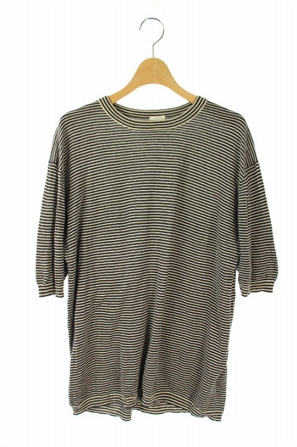 中古 コモリ Comoli カットソー ニット 半袖 ボーダー 紺 ベージュ Mn Os レディースの通販はau Pay マーケット ブランド古着のベクトル