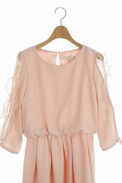 中古 エミリアウィズ Emiriawiz ワンピース フレア レース切替 ひざ丈 七分袖 M ピンク Kn Os レディースの通販はau Pay マーケット ブランド古着のベクトル