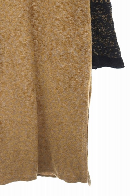 中古 マメクロゴウチ Mame Kurogouchi 17aw ワンピース ニット 長袖 ロング フレアスリーブ 2 茶 黒 レディースの通販はau Pay マーケット ブランド古着のベクトル