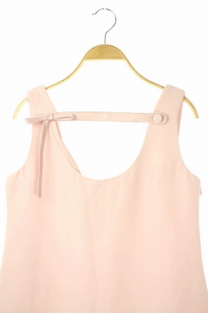 中古 プラダ Prada ワンピース ひざ丈 ノースリーブ リボン 40 ピンク Ys Os Bt レディースの通販はau Pay マーケット ブランド古着のベクトル