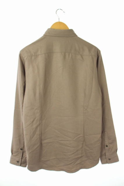 中古 未使用品 ラウンジリザード Lounge Lizard シャツ 長袖 胸ポケット 3 グレーベージュ Os メンズの通販はau Pay マーケット ブランド古着のベクトル