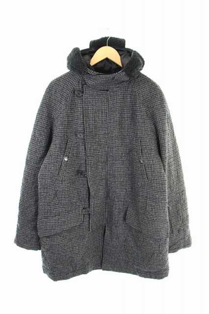中古 ソフネット Sophnet 千鳥格子柄フードコート ジップアップ ボア 中綿 L グレー Rm Os Sh メンズの通販はau Pay マーケット ブランド古着のベクトル