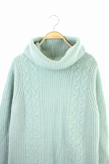 中古 エニィスィス エニシス Anysis ワンピース ニット モヘヤ混 膝丈 長袖 タートル 2 水色 Ao Os レディースの通販はau Pay マーケット ブランド古着のベクトル