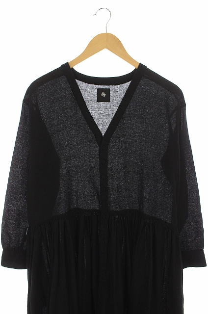 中古 メゾンドソイル Maison De Soil ウールフレアワンピース ロング 長袖 1 黒 Hk Os レディースの通販はau Pay マーケット ブランド古着のベクトル