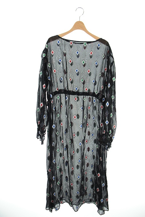 中古 Grace Continental 18aw ラメジャガードジョーゼットワンピース 長袖 フレア ロング 36 黒 Os レディースの通販はau Pay マーケット ブランド古着のベクトル