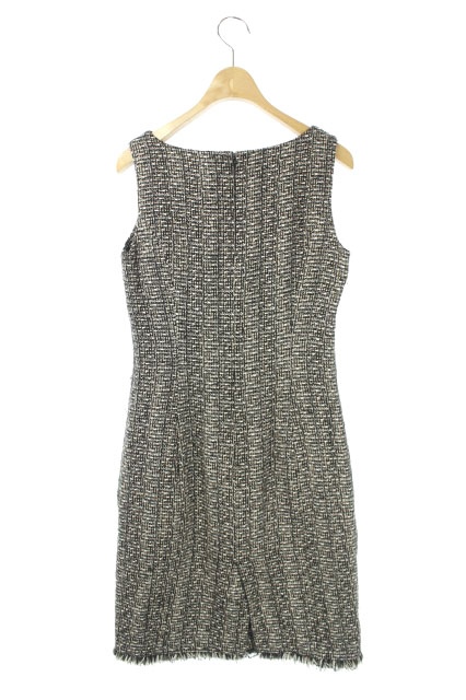 中古 アナイ Anayi ツイードワンピース ノースリーブ タイト ミニ ボートネック 38 黒 Os レディースの通販はau Pay マーケット ブランド古着のベクトル