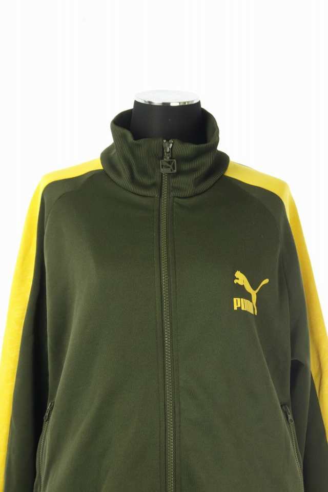 中古 プーマ Puma トラックジャケット ジャージ ジップアップ ロゴマーク M カーキ 黄色 Hh Os Ad レディースの通販はau Pay マーケット ブランド古着のベクトル