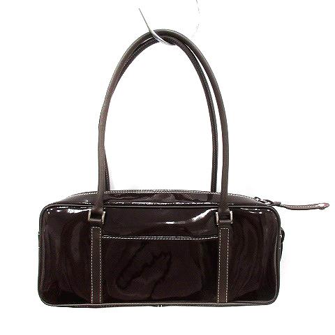 中古 ハマノ Hamano ハマノヒカクコウゲイ Hamano バッグ ハンド エナメル 茶色 ブラウン Sr レディースの通販はau Pay マーケット ブランド古着のベクトル