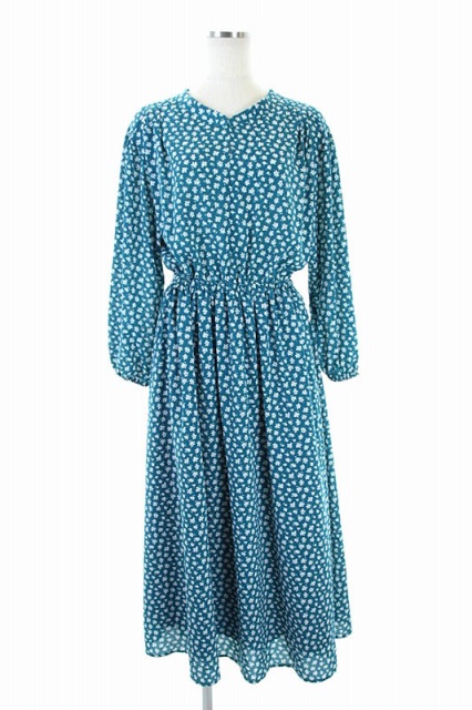 中古 ロッソ Rosso アーバンリサーチ 19ss 小花柄ワンピース 長袖 フレア ロング F 緑 白 Os レディースの通販はau Pay マーケット ブランド古着のベクトル