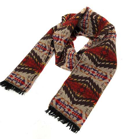 中古 ペンドルトン Pendleton マフラー ストール ウール ノルディック柄 茶 赤 Yi21 レディースの通販はau Pay マーケット ブランド古着のベクトル