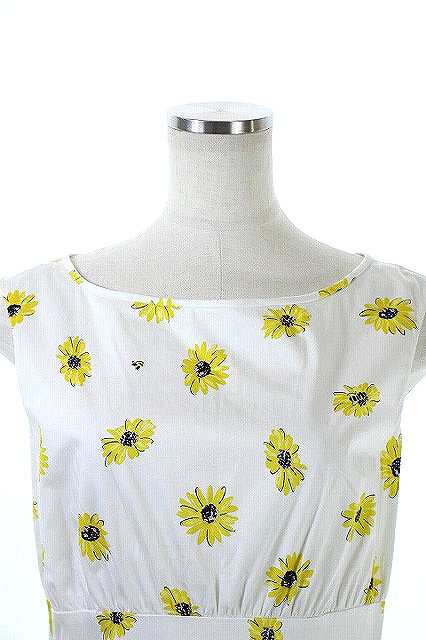 中古 ケイトスペード Kate Spade Daisy Dot Lyric Dress ワンピース 花柄 4 白 黄 Njmu5916 Kn Os レディースの通販はau Pay マーケット ブランド古着のベクトル