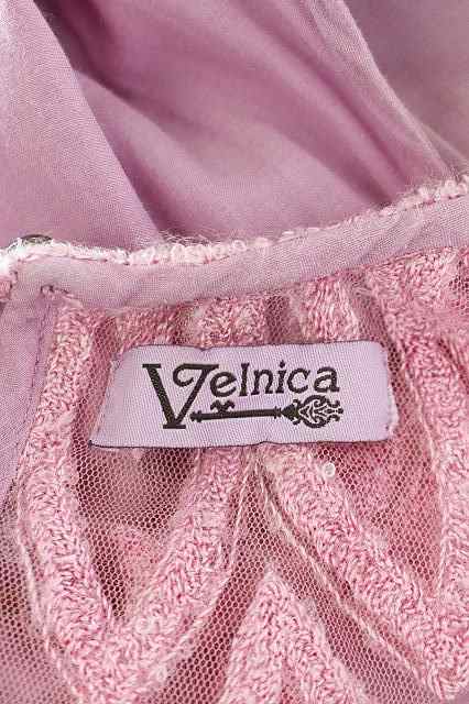 中古 ヴェルニカ Velnica ノースリーブワンピース ビジュー装飾 膝丈 紫 ピンク Hk Os レディースの通販はau Pay マーケット ブランド古着のベクトル