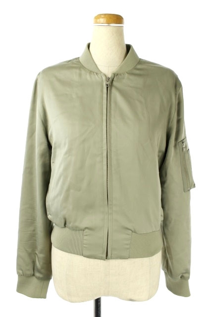 中古 フレイアイディー Fray I D サテンブルゾン ジャケット ジップアップ 0 カーキ Hk Os レディースの通販はau Pay マーケット ブランド古着のベクトル