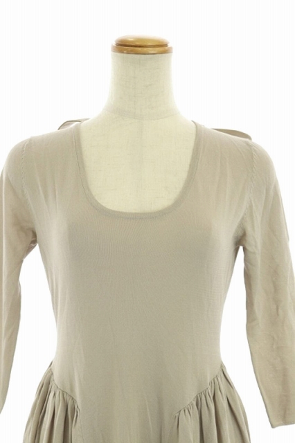 中古 スナイデル Snidel 19aw バックオープンニットワンピース ロング 七分袖 0 ベージュ Kn Os レディースの通販はau Pay マーケット ブランド古着のベクトル