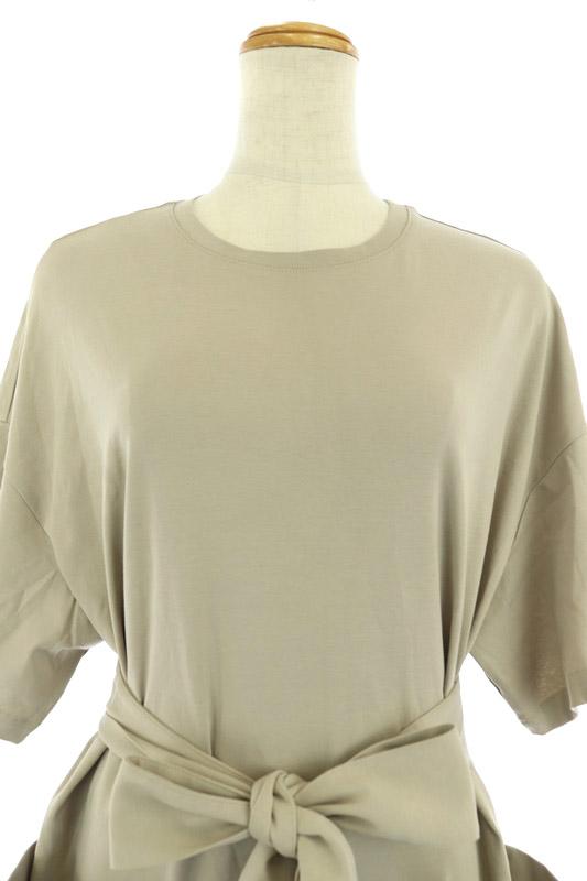 中古 エブール Ebure ワンピース ロング ベルト付き 五分袖 38 ベージュ Kn Os レディースの通販はau Pay マーケット ブランド古着のベクトル