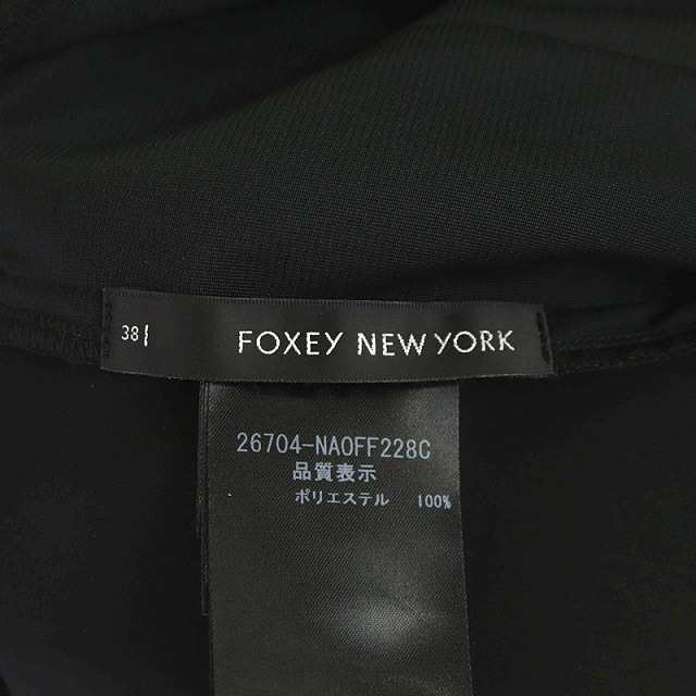 【中古】フォクシー FOXEY NEW YORK オードリードレスワンピース フォーマル ロング 七分袖 38 黒 26704 レディース｜au  PAY マーケット