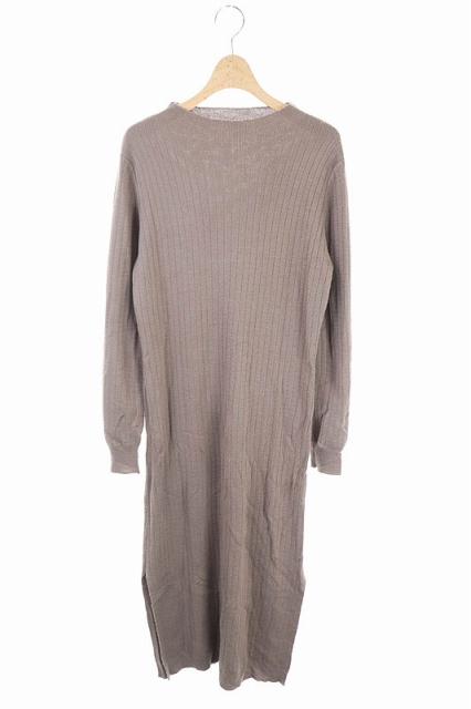 中古 アーバンリサーチ Urban Research 18aw サイドスリット ニットワンピース リブ ロング 長袖 ウール混 F 茶の通販はau Pay マーケット ブランド古着のベクトル