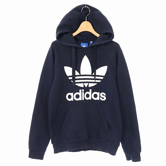 中古 アディダスオリジナルス Adidas Originals ロゴパーカー スウェット S 紺 白 Os メンズの通販はau Pay マーケット ブランド古着のベクトル