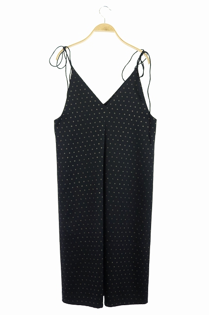 中古 イエナ Iena リボンショルダーキャミワンピース ロング ドット柄 36 紺 Kn Os レディースの通販はau Pay マーケット ブランド古着のベクトル
