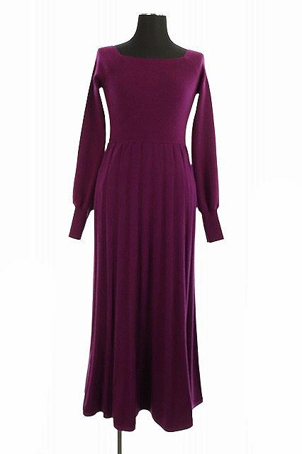 中古 リリーブラウン Lily Brown 18aw ロングニットワンピース フレア ロング 長袖 F 紫 Kn Os レディースの通販はau Pay マーケット ブランド古着のベクトル