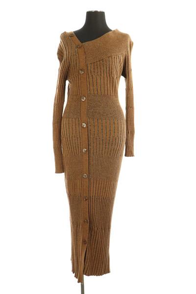 中古 Snidel 19aw アシンメトリーボタンニットワンピース ロング 長袖 リブ F 茶 ブラウン My Os レディースの通販はau Pay マーケット ブランド古着のベクトル