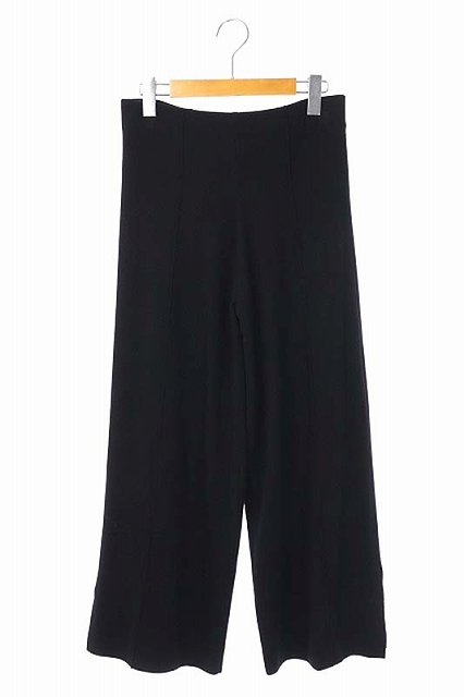 中古 ミラオーウェン Mila Owen aw ワイドパンツ ニット イージー 裾スリット 0 黒 ブラック レディースの通販はau Pay マーケット ブランド古着のベクトル