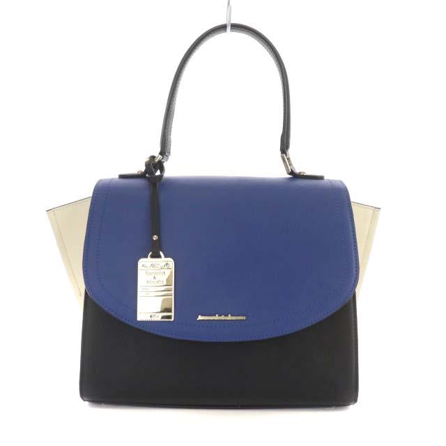 中古 サマンサ シュエット Samantha Chouette ハンドバッグ レザー ブラック ブルー ホワイトの通販はau Pay マーケット ブランド古着のベクトル